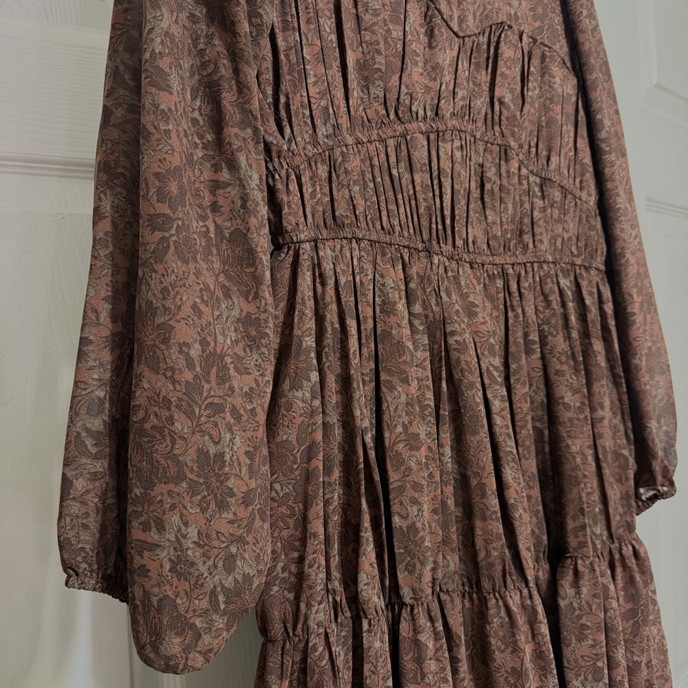Chic Brown Maxi Dress - Picture 5 of 5